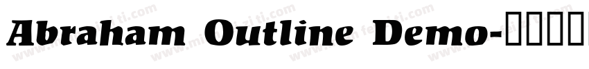 Abraham Outline Demo字体转换
